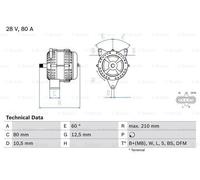 BOSCH 0986046560 Alternateur