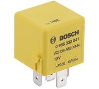 Bosch 0986332041 Mini-Relais 12V 40A, 5 Terminaux, Ip5K4, Résistance aux Températures Allant de -40° C À 85° C