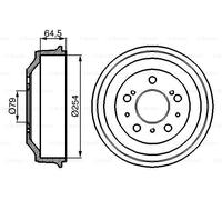 BOSCH 0 986 477 098 Tambour de frein