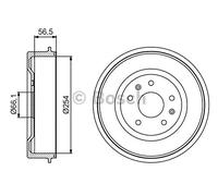 Bosch 0986477227 Tambour de Frein