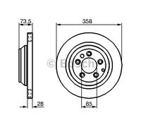 BOSCH 0986479259 Disque de frein