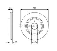 BOSCH 0 986 479 R48 Disque de frein