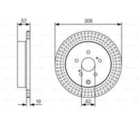 BOSCH 0986479T16 Disque de frein