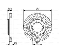 BOSCH 0986479T41 Disque de frein