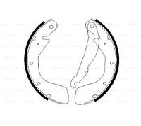 BOSCH 0986487263 Jeu de mâchoires de frein