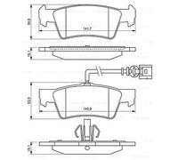 BOSCH 0986494309 Kit de plaquettes de frein. frein à disque
