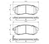 BOSCH 0986494337 Kit de plaquettes de frein. frein à disque