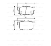 BOSCH 0986494358 Kit de plaquettes de frein. frein à disque