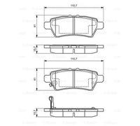 BOSCH 0986494369 Kit de plaquettes de frein. frein à disque