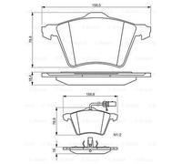 BOSCH 0986494415 Kit de plaquettes de frein. frein à disque
