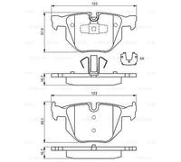 BOSCH 0986494540 Kit de plaquettes de frein. frein à disque