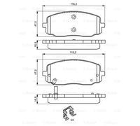 BOSCH 0986494594 Kit de plaquettes de frein. frein à disque