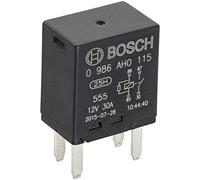 Bosch 0986Ah0115 Mini-Relais 12V 30A, 4 Terminaux, Ip5K4, Résistance aux Températures Allant de -40° C À 100° C