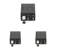 Bosch 0986AH0304 Micro-Relais 12V 20A, 5 terminaux, IP5K4 résistance aux températures allant de -40° C à 85° C (Lot de 3)