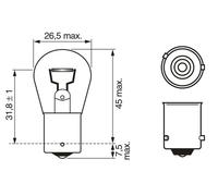 BOSCH 1 987 301 025 Ampoule,Clignotant pour ,Abarth,Alfa Romeo ,Alpina,Audi,