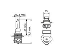 BOSCH 1 987 302 026 Ampoule, Phare pour Chevrolet, Chrysler, Dodge, Fiat,