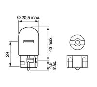 Bosch Lampes Pure Light WY21W 12 V 21 W x10