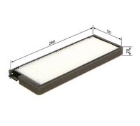 BOSCH 1 987 435 123 Filtre, air de l'habitacle pour CHEVROLET,DAEWOO