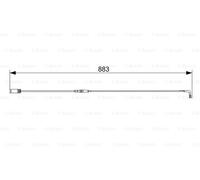 BOSCH 1 987 473 005 Contact d'avertissement, usure des plaquettes de frein pour