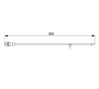 BOSCH 1 987 473 040 Contact d'avertissement, usure des plaquettes de frein pour