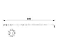 BOSCH 1 987 473 506 Contact d'avertissement, usure des plaquettes de frein pour
