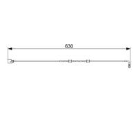 BOSCH 1 987 473 555 Contact d'avertissement, usure des plaquettes de frein pour