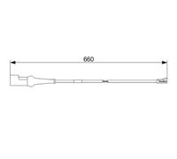 BOSCH 1 987 473 575 Contact d'avertissement, usure des plaquettes de frein pour