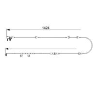 BOSCH 1 987 473 581 Contact d'avertissement, usure des plaquettes de frein pour