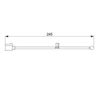 BOSCH 1 987 474 563 Contact d'avertissement, usure des plaquettes de frein pour