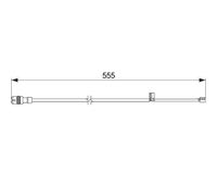 BOSCH Témoin d'usure de plaquette de frein 1 987 474 568 pour PORSCHE 911 (997)