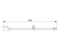 BOSCH 1 987 474 569 Témoin d'usure de plaquette de frein