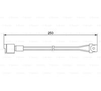 BOSCH 1 987 474 905 Contact d'avertissement, usure des plaquettes de frein pour