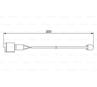 BOSCH 1 987 474 910 Contact d'avertissement, usure des plaquettes de frein pour