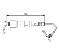 BOSCH 1 987 476 065 Flexible de frein pour RENAULT