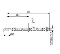 BOSCH 1 987 476 246 Flexible de frein pour TOYOTA