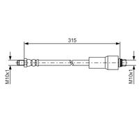 Bosch Flexible de frein 1 987 476 432