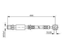 BOSCH 1 987 476 975 Flexible de frein pour SAAB
