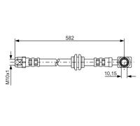 BOSCH 1 987 476 991 Flexible de frein pour MINI