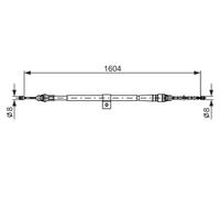 BOSCH 1 987 477 980 Tirette à câble, frein de stationnement pour NISSAN