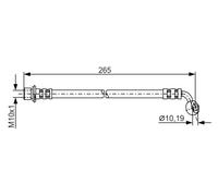 Bosch Flexible de frein 1 987 481 127 pour Lexus, Toyota