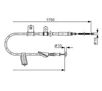 BOSCH 1 987 482 352 Câble de frein à main