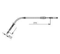 Câble de frein à main 1 987 482 658 BOSCH pour MINI MINI MINI Décapotable