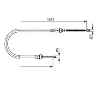 Bosch Câble de frein à main 1 987 482 720 – tirette à câble