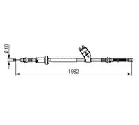 BOSCH 1 987 482 748 Câble de frein à main