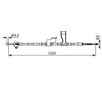 BOSCH 1 987 482 835 Tirette à câble, frein de stationnement pour HYUNDAI