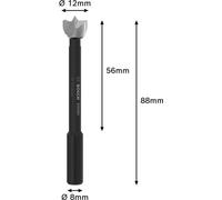 Bosch 1 Forstner EXPERT mèche à bois (pour bois tendre, bois dur, diamètre of 12,00 mm, mèche professionnelle, tournevis)