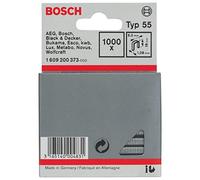 Bosch 1000x Agrafes à dos étroit, type 55 (Longueur 19 mm, Professional Accessoire Agrafeuse sans fil, Agrafeuse à main)