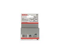 Bosch Agrafes à fil plat Type 52 — 12,3 × 1,25 × 14 mm — 1000 pièces