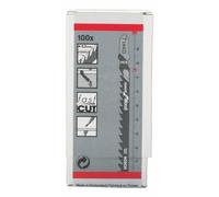 Bosch 100x Lames de scie sauteuse T 144 D Speed for Wood (pour Bois résineux, Panneau aggloméré, Longueur 100 mm, Professional Accessoire Scie sauteuse)