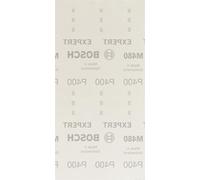 Bosch 10x Abrasifs réticulés EXPERT M480 (pour Peinture sur bois, Bois dur, Ø 115x230 mm, Grain 400, Professional Accessoire Ponceuse excentrique)